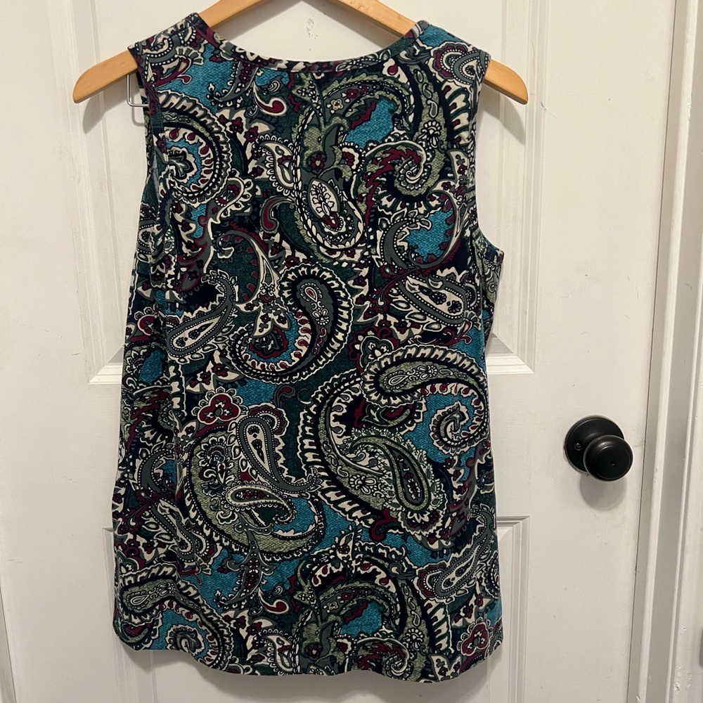 D & Co.  Denim & Company Shirt Sz Medium Gently Used - Picture 2 of 3